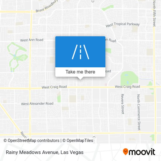 Rainy Meadows Avenue map