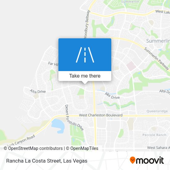 Rancha La Costa Street map