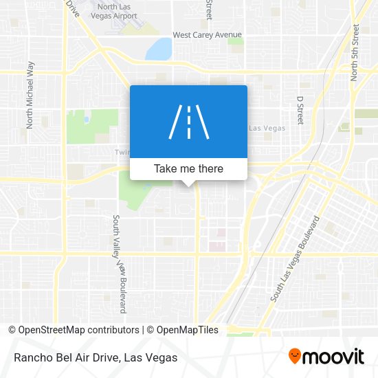 Rancho Bel Air Drive map