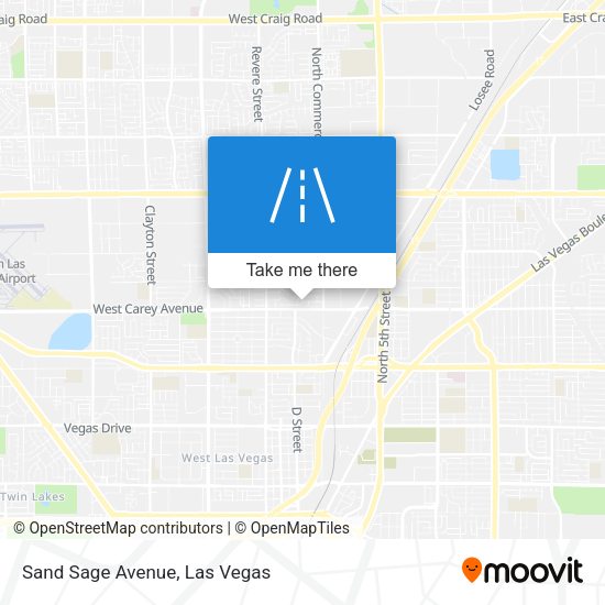 Mapa de Sand Sage Avenue