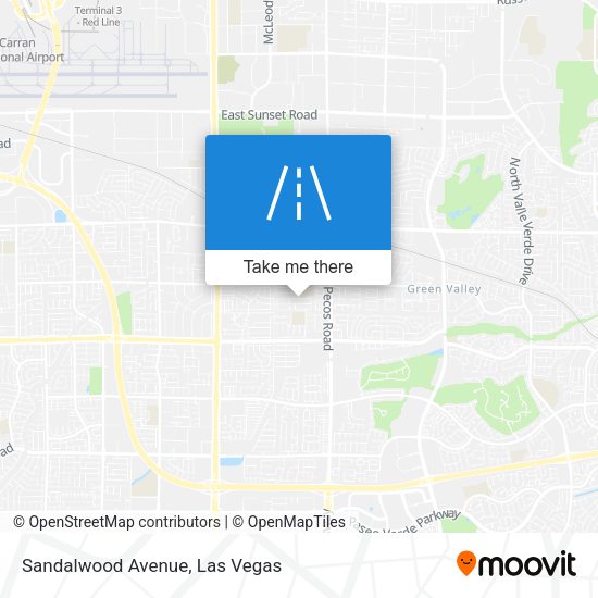 Mapa de Sandalwood Avenue