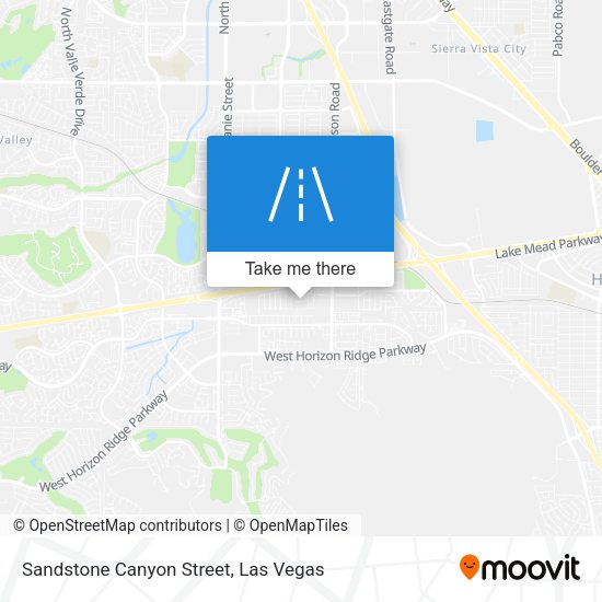 Sandstone Canyon Street map