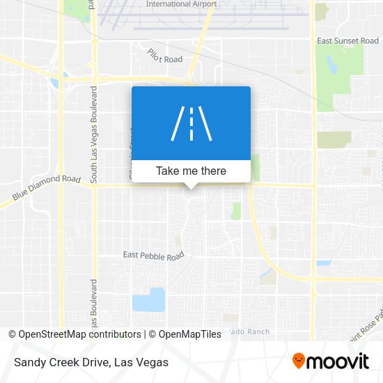 Mapa de Sandy Creek Drive