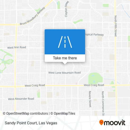 Sandy Point Court map