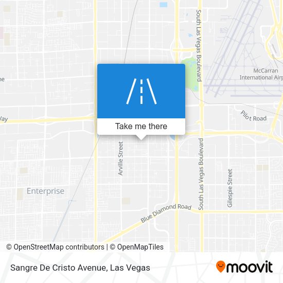 Sangre De Cristo Avenue map