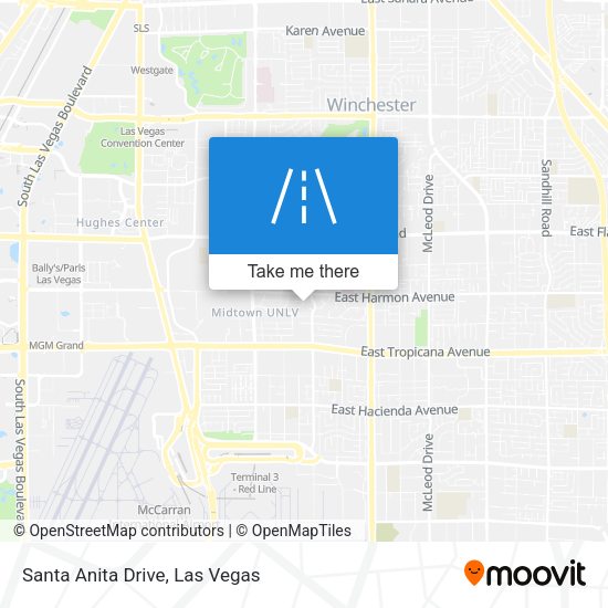 Santa Anita Drive map