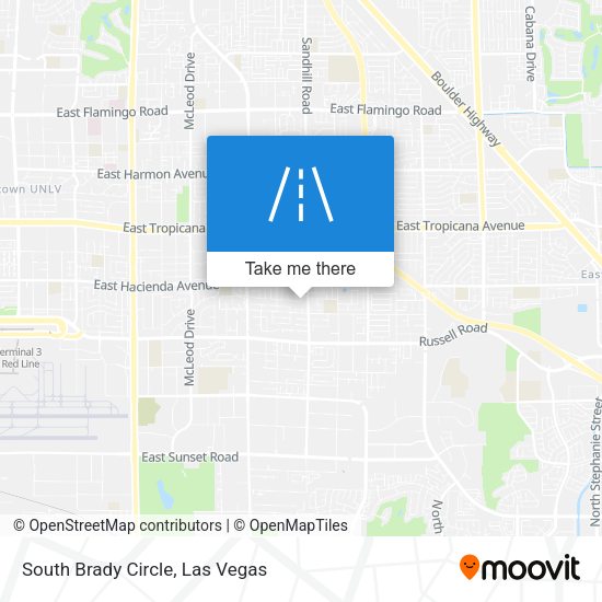 South Brady Circle map