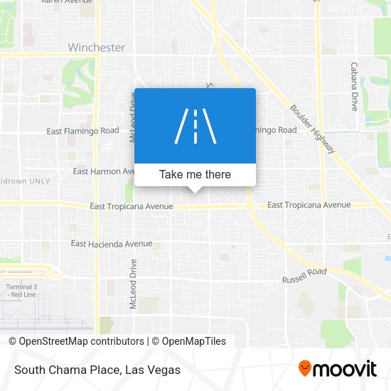 South Chama Place map