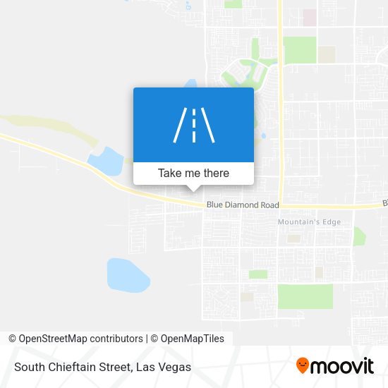 South Chieftain Street map