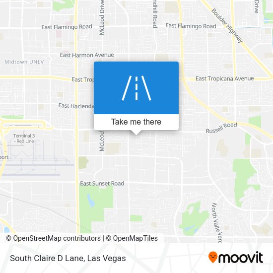 South Claire D Lane map