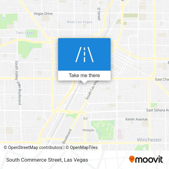 South Commerce Street map