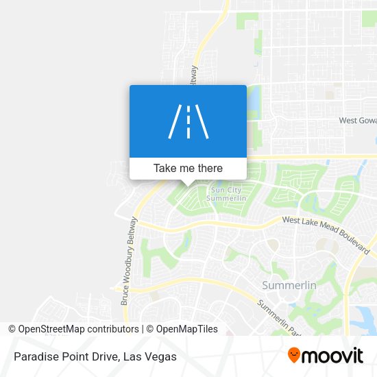 Paradise Point Drive map