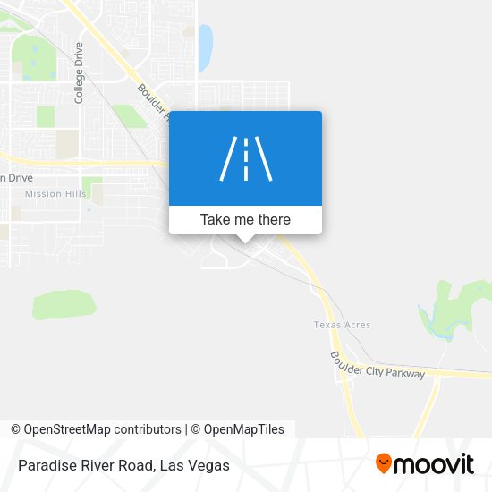 Paradise River Road map
