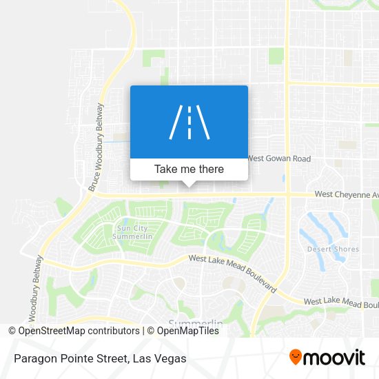 Paragon Pointe Street map