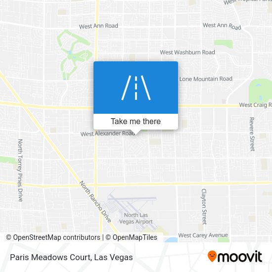 Mapa de Paris Meadows Court