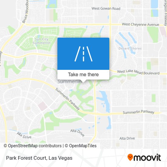 Mapa de Park Forest Court