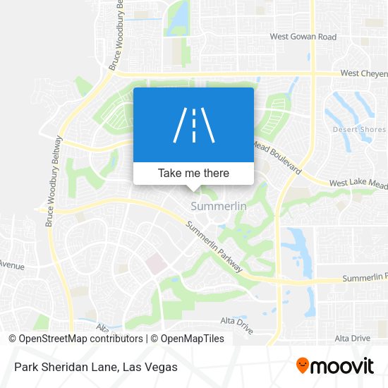 Park Sheridan Lane map