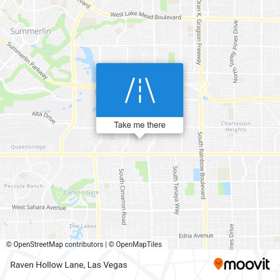 Raven Hollow Lane map