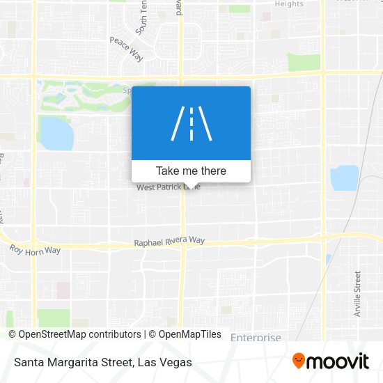 Santa Margarita Street map