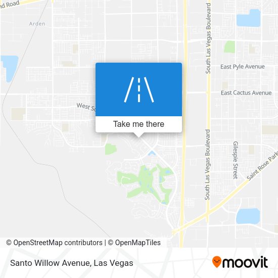 Mapa de Santo Willow Avenue