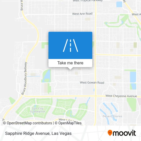 Mapa de Sapphire Ridge Avenue