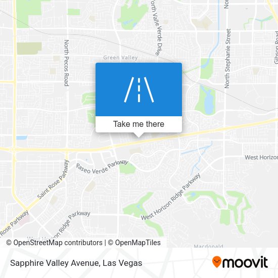 Sapphire Valley Avenue map