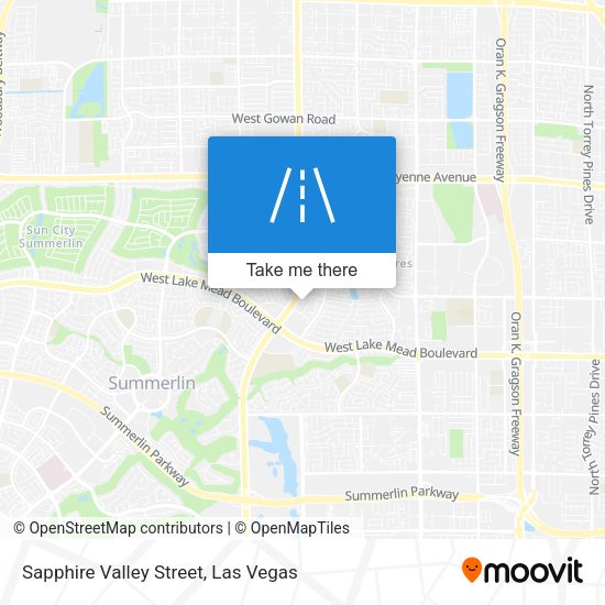 Mapa de Sapphire Valley Street