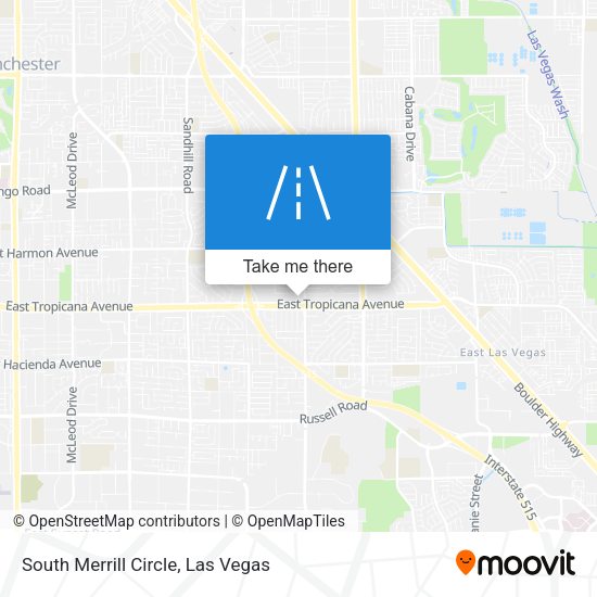 South Merrill Circle map
