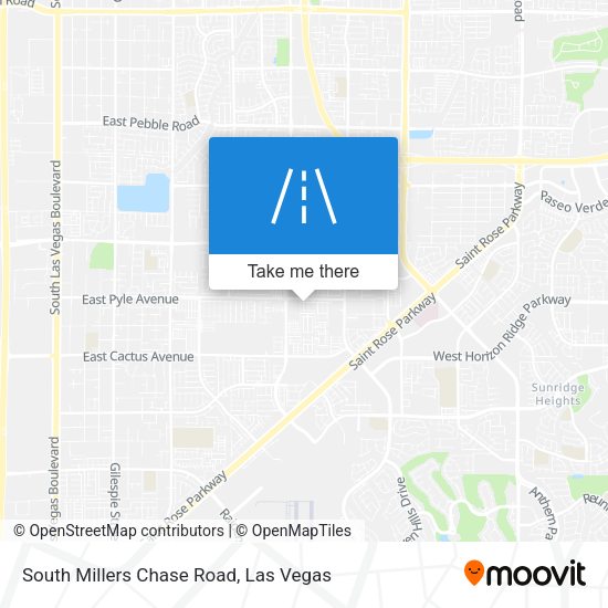 South Millers Chase Road map
