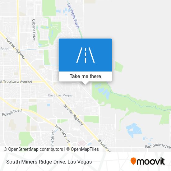 Mapa de South Miners Ridge Drive