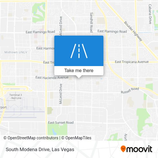 South Modena Drive map