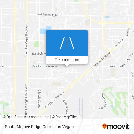 Mapa de South Mojave Ridge Court