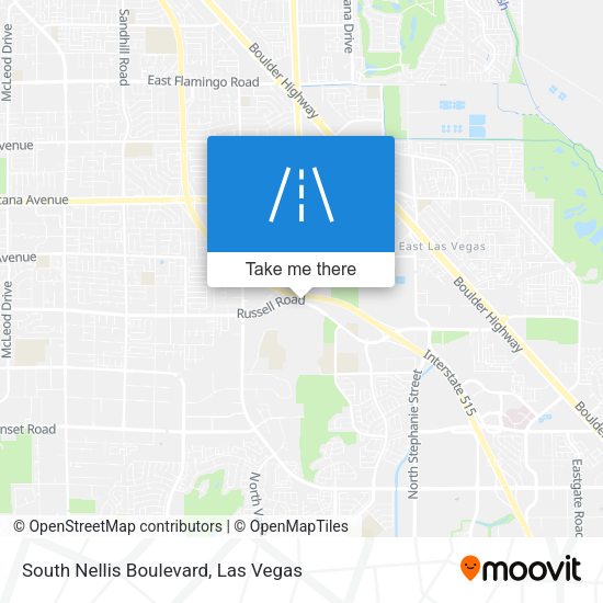 South Nellis Boulevard map