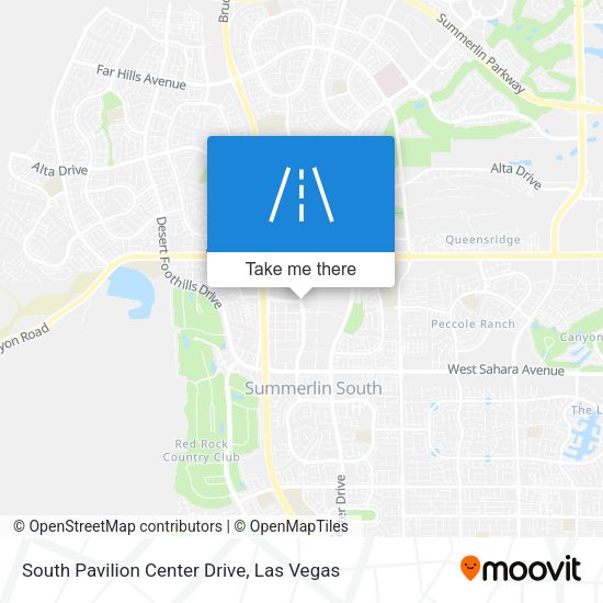 South Pavilion Center Drive map