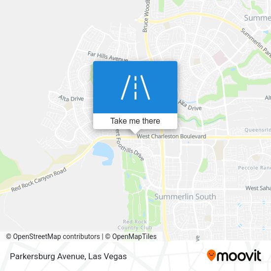 Parkersburg Avenue map