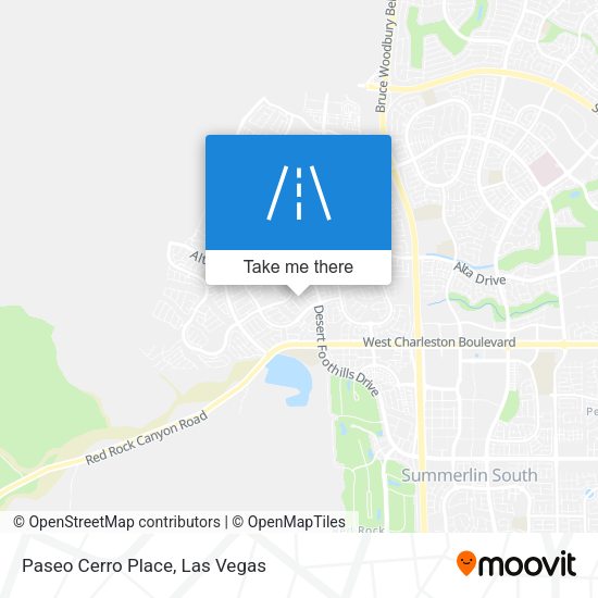 Paseo Cerro Place map