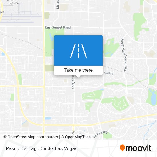 Paseo Del Lago Circle map
