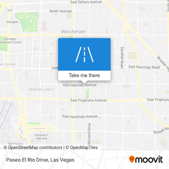 Paseo El Rio Drive map