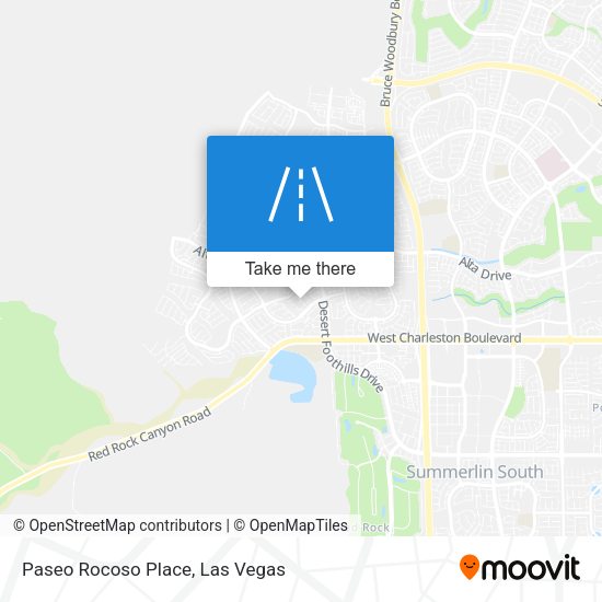 Paseo Rocoso Place map
