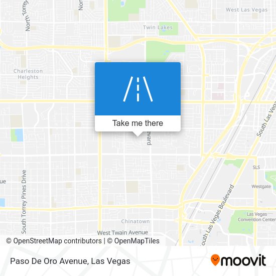 Paso De Oro Avenue map
