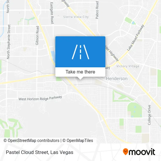 Pastel Cloud Street map