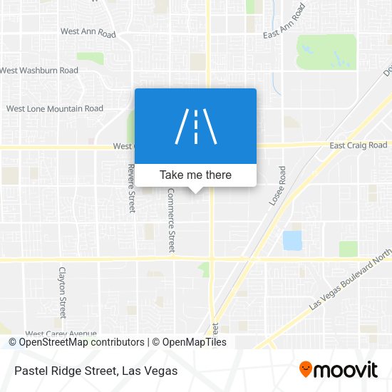 Pastel Ridge Street map