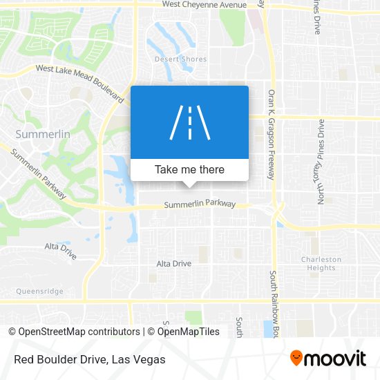 Red Boulder Drive map