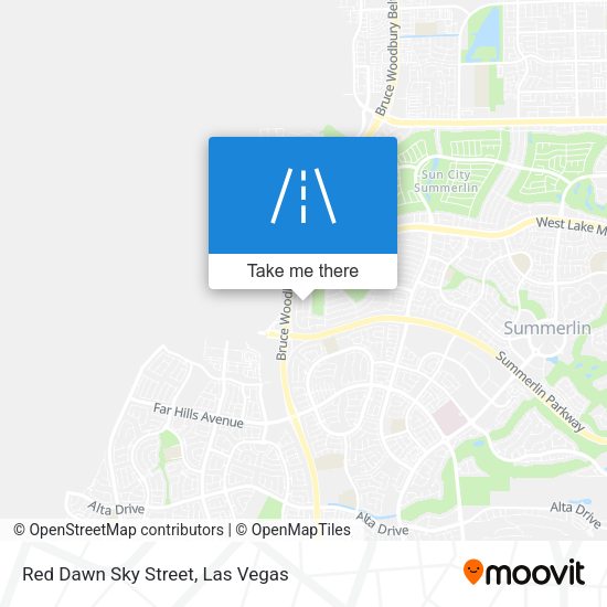 Red Dawn Sky Street map