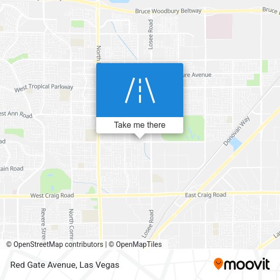 Red Gate Avenue map