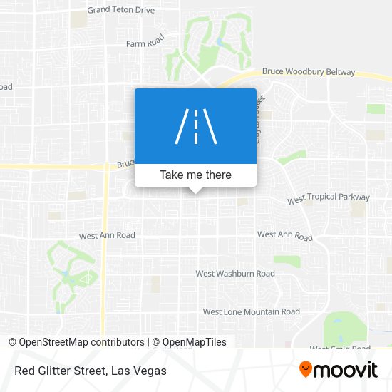 Red Glitter Street map