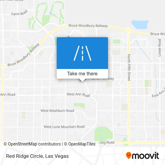 Red Ridge Circle map