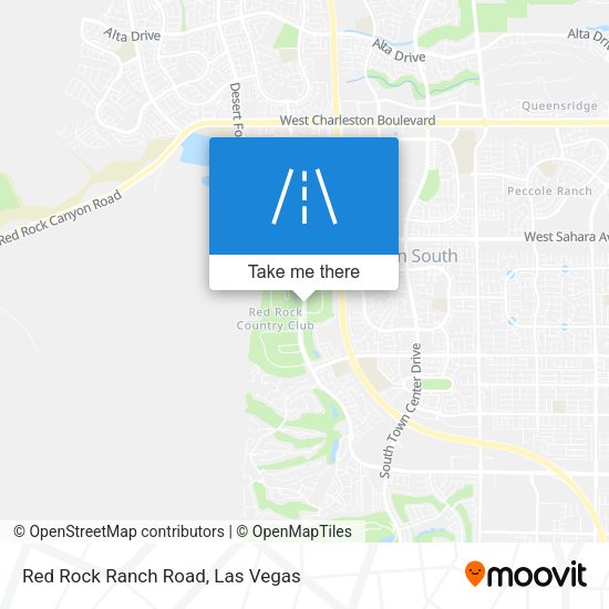 Red Rock Ranch Road map