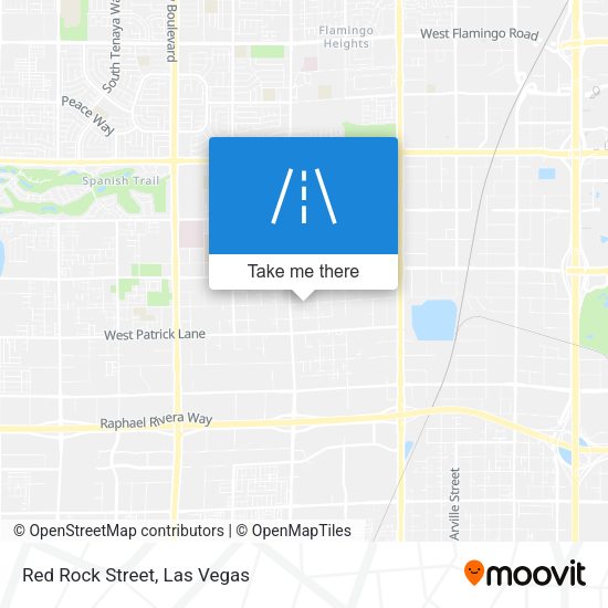 Red Rock Street map