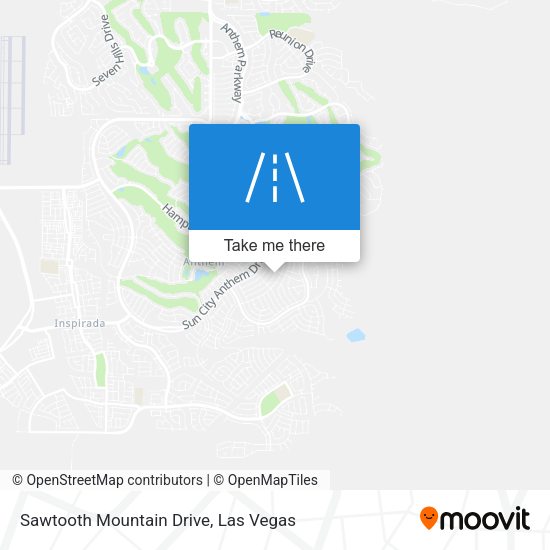 Sawtooth Mountain Drive map